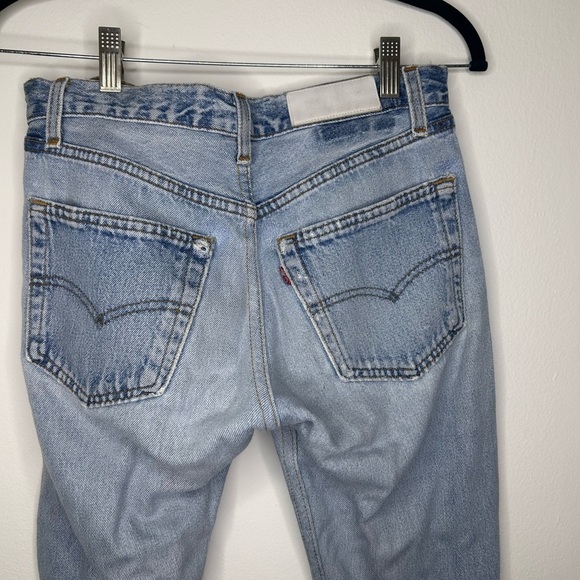 RE/DONE Distressed Straight Skinny Jeans - Picture 6 of 8